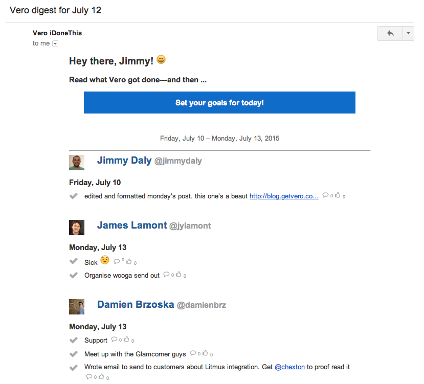 idonethis email