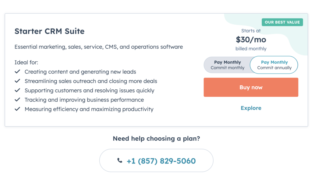 Hubspot Starter