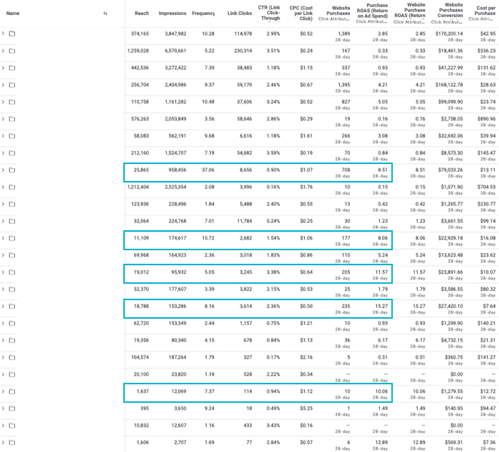 PPC Facebook campaign ROI