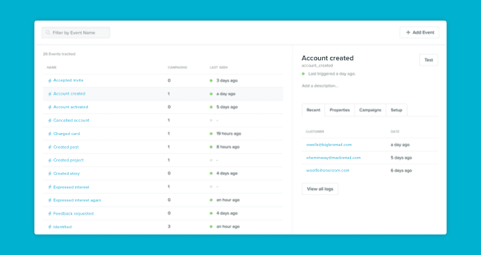 Vero Mailchimp alternatives example